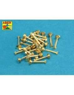 Turned imitation of Hexagonal bolts 1, 6 x 6, 0 mm x 25 pcs., 1/16 ... 2