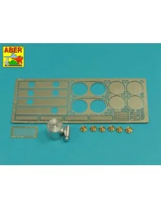 Tiger I, E Tunisia 501 abt.- Air filter covers, 1/16 - Aber Models ... 2