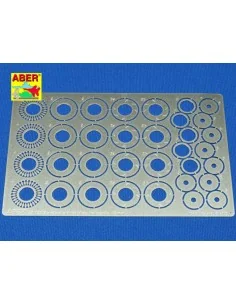 Standard slotted discs 12mm, 1/24 - Aber Models 24025