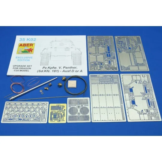 Pz.Kpfw. V Ausf.D&A (Sd.Kfz. 171) Panther, 1/35 - Aber Models 35 K02