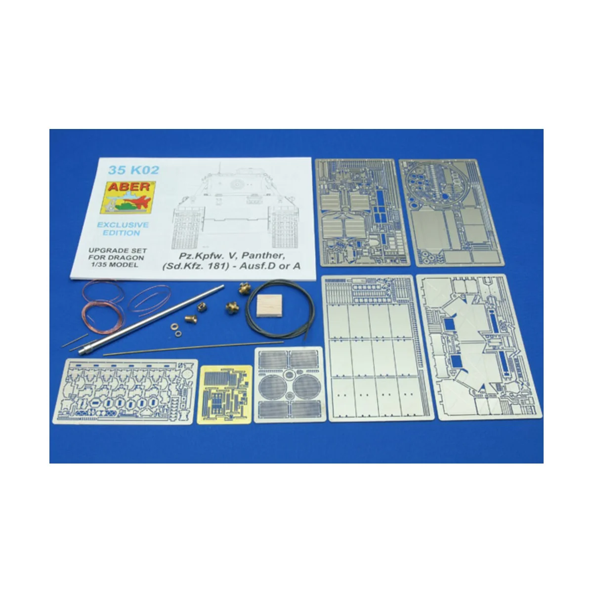 Pz.Kpfw. V Ausf.D&A (Sd.Kfz. 171) Panther, 1/35 - Aber Models 35 K02