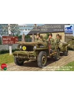 GPW 1/4 ton 4x4 Utility Track Mod.1942 w/10-CWT & Airborne Crew, 1/...