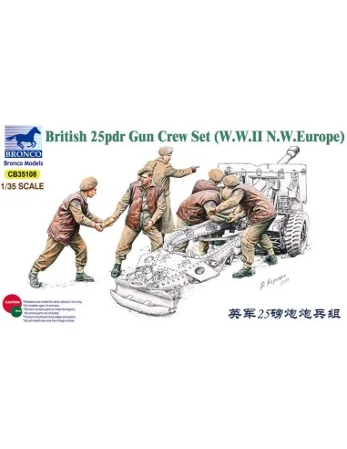 25pdr Gun Crew Set, 1/35 - Bronco Models CB35108