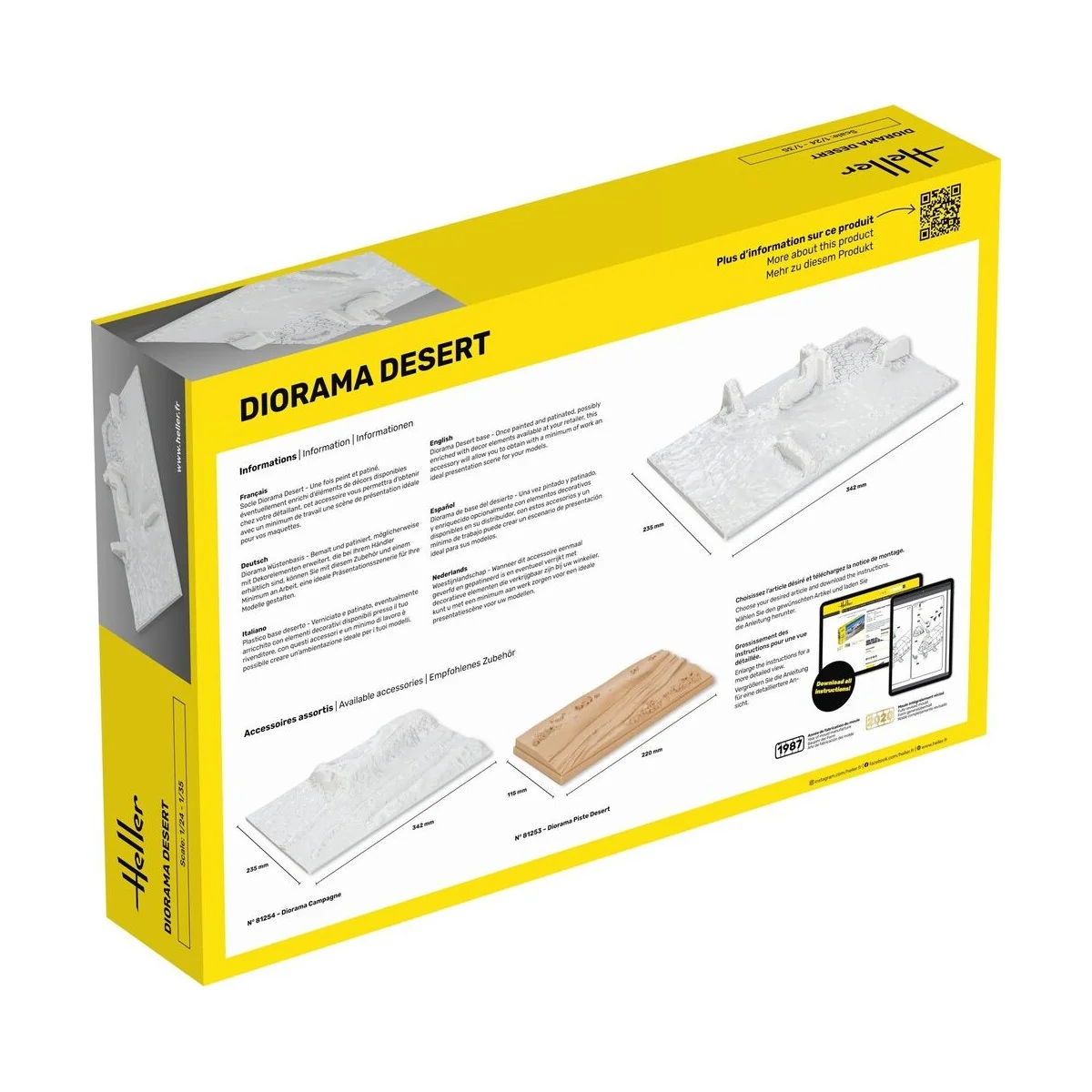 Socle Diorama Desert - Heller 81255