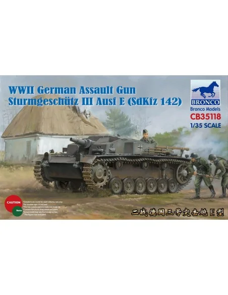 WWII German Assault Gun Sturmgeschütz III Ausf E (SdKfz 142), 1/35 ...