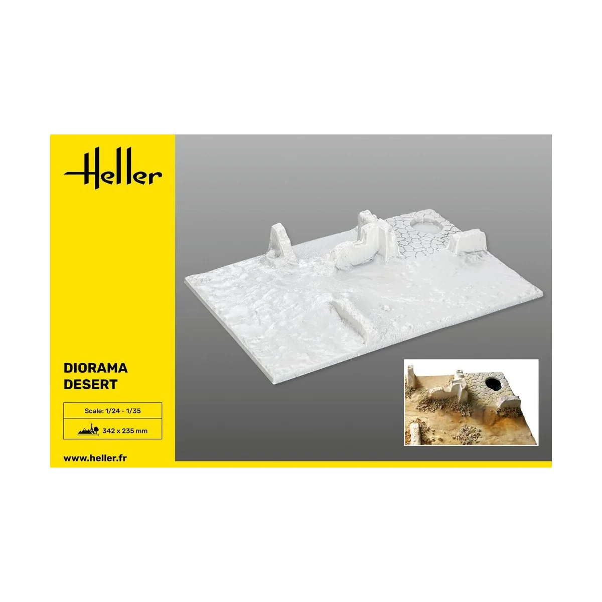 Socle Diorama Desert, 1/35 - Heller 81255