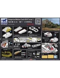 Turan I Hungarian Medium Tank 40.M, 1/35 - Bronco Models CB35120 2