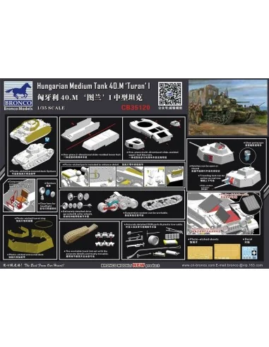 [NO_DESC] Turan I Hungarian Medium Tank 40.M, 1/35 - Bronco Models ...