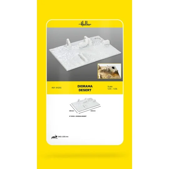Socle Diorama Desert, 1/35 - Heller 81255