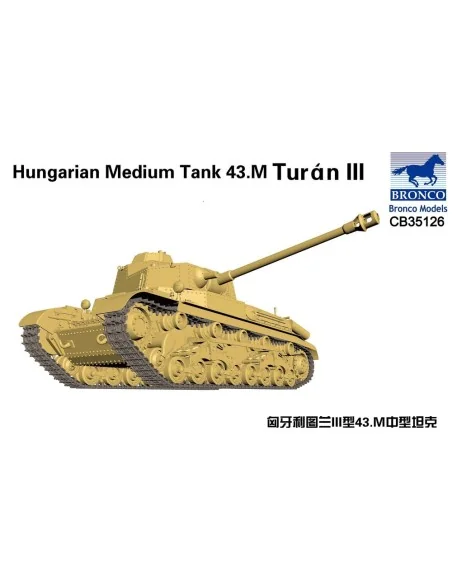 Hungarian Medium Tank 43.M Turan III, 1/35 - Bronco Models CB35126