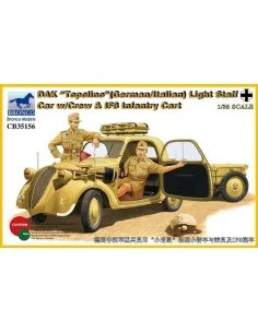DAK Topolino (German-Italian)Light Staff Car w/Crew & IF8 Intantry ...