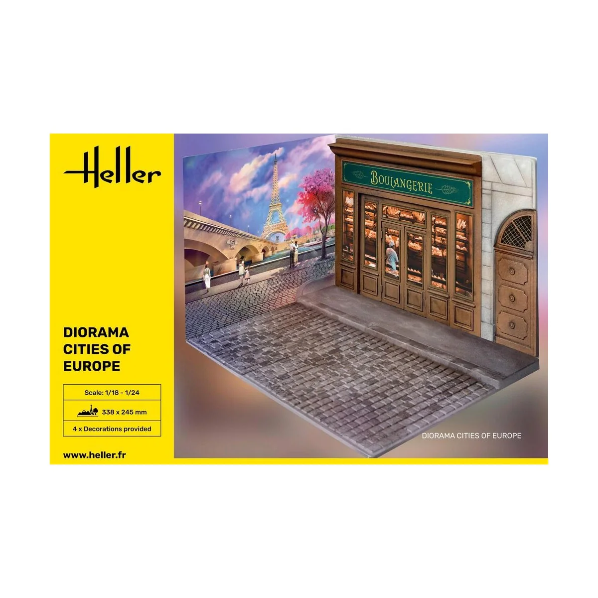 Diorama Cities of Europe, 1/24 - Heller 81256 Diorama Cities of Europe, 1/24 - Heller 81256