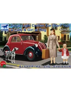 Italian Light Civilian Car (Hard Top) w/Lady & Girl, 1/35 - Bronco ...