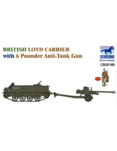 British Loyd Carrier with 6 Poundener Anti-Tank Gun, 1/35 - Bronco ...