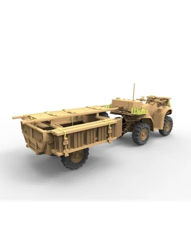 British Army ATV Quad Bike and Trailer w/Soldier, 1/35 - Bronco Mod...