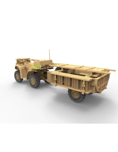 British Army ATV Quad Bike and Trailer w/Soldier, 1/35 - Bronco Mod...
