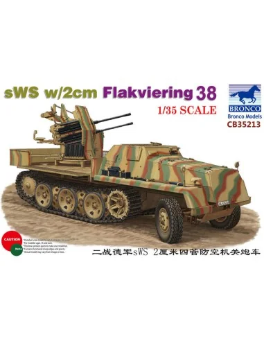sWS w/2cm Flakviering 38, 1/35 - Bronco Models CB35213