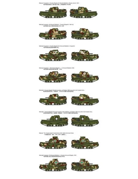Hungarian CV-35.M/CV-35 Command Tank(2in1)Carro VeloceL3/35 Itali T...
