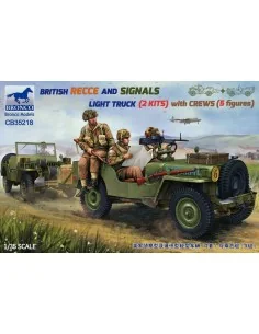 BRITISH RECCE AND SIGNALS LIGHT TRUCK (2 KITS ) with CREWS, 1/35 - ...