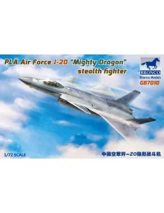 PLA Air Force J-20 "Mighty Dragon" stealth fighter, 1/72 - Bronco M...