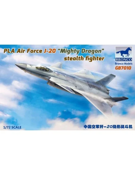 PLA Air Force J-20 "Mighty Dragon" stealth fighter, 1/72 - Bronco M...