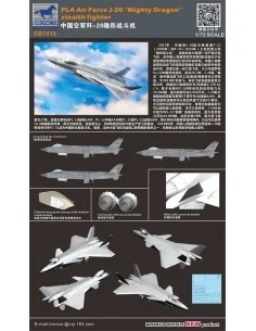 PLA Air Force J-20 "Mighty Dragon" stealth fighter, 1/72 - Bronco M... 2