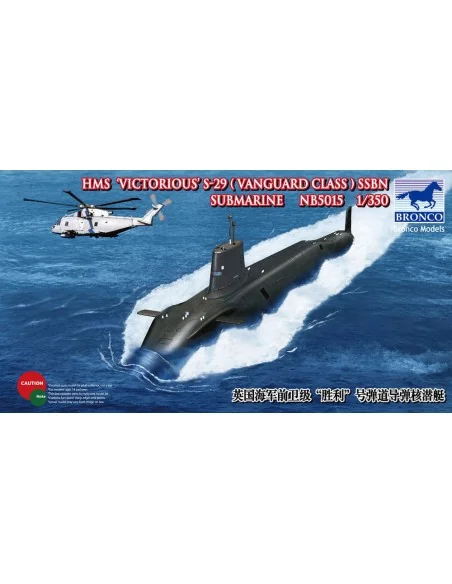 HMS-29'Victorius'SSBN Submarine, 1/350 - Bronco Models NB5015