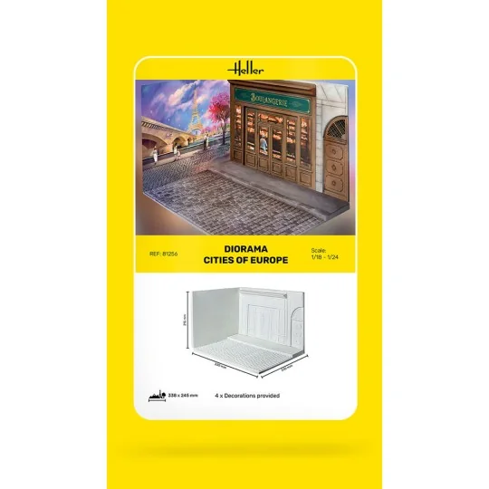 Diorama Cities of Europe, 1/24 - Heller 81256 Diorama Cities of Europe, 1/24 - Heller 81256