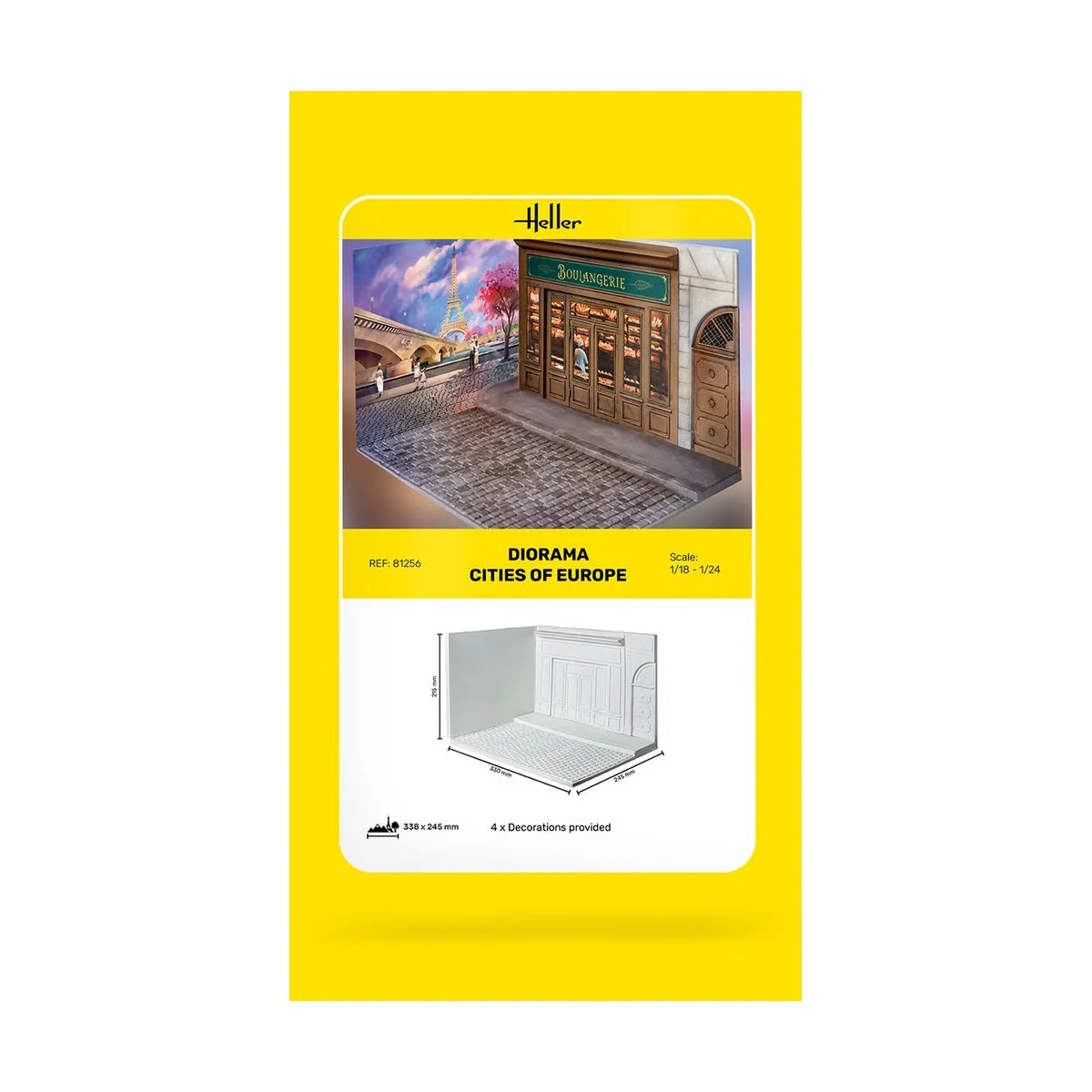 Diorama Cities of Europe, 1/24 - Heller 81256 Diorama Cities of Europe, 1/24 - Heller 81256