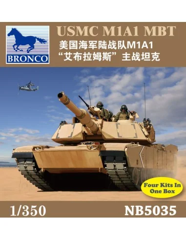 [NO_DESC] USMC M1A1 MBT, 1/350 - Bronco Models NB5035