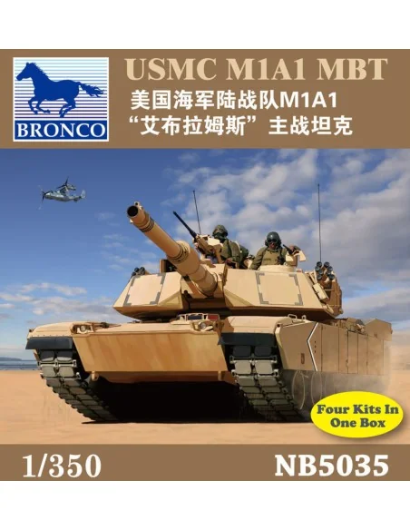 USMC M1A1 MBT, 1/350 - Bronco Models NB5035