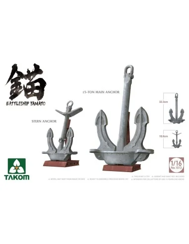 BATTLESHIP YAMATO ANCHOR, 1/16 - Takom TAK1013