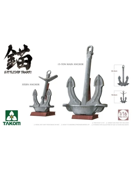 [NO_DESC] BATTLESHIP YAMATO ANCHOR, 1/16 - Takom TAK1013