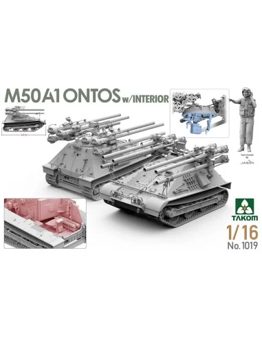 M50A1 ONTOS w/INTERIOR, 1/16 - Takom TAK1019