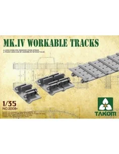 Mk IV Cement Free Workable Tracks, 1/35 - Takom TAK2008X