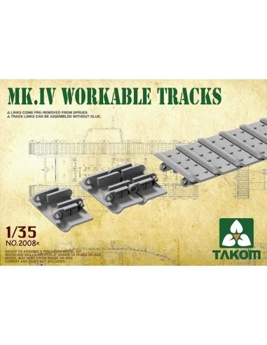 [NO_DESC] Mk IV Cement Free Workable Tracks, 1/35 - Takom TAK2008X