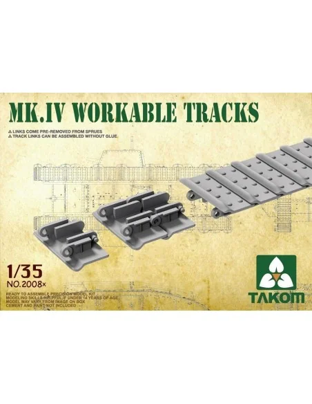 [NO_DESC] Mk IV Cement Free Workable Tracks, 1/35 - Takom TAK2008X