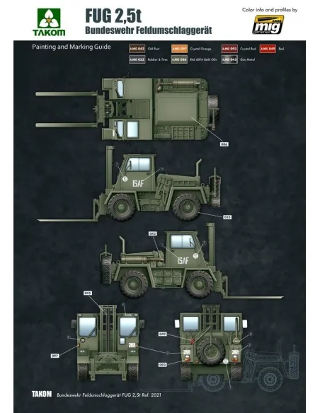Bundeswehr Feldumschlaggerät FUG 2, 5T, 1/35 - Takom TAK2021
