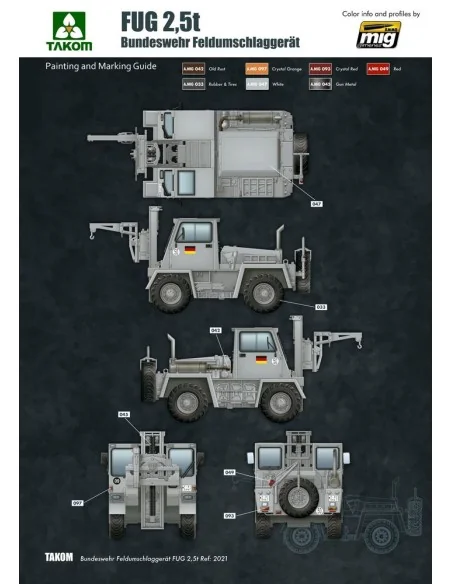 Bundeswehr Feldumschlaggerät FUG 2, 5T, 1/35 - Takom TAK2021
