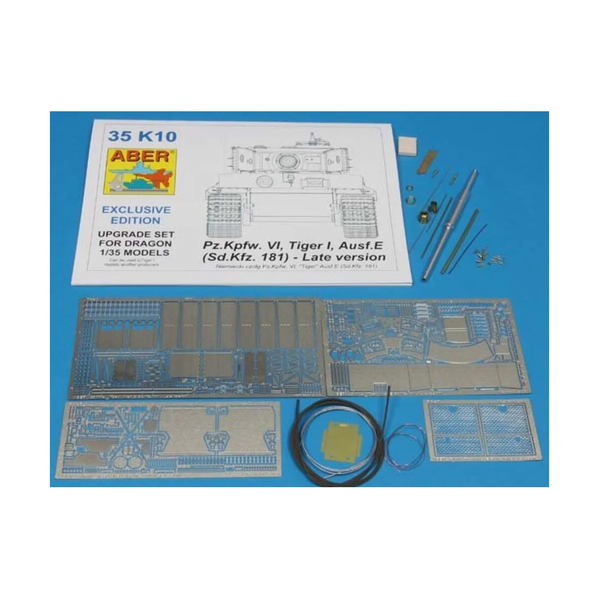 Tiger I - Late version, 1/35 - Aber Models 35 K10 Tiger I - Late version, 1/35 - Aber Models 35 K10