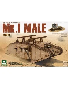 WWI Heavy Battle Tank Mk.I male 2in1, 1/35 - Takom TAK2031