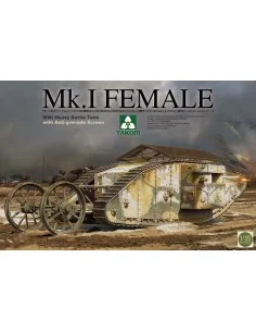 WWI Heavy Battle Tank Mk.I female with anti grenade screen, 1/35 - ...