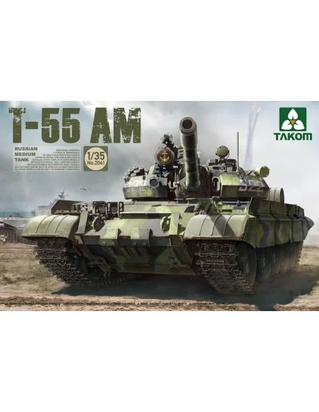 Russina Medium Tank T-55AM, 1/35 - Takom TAK2041