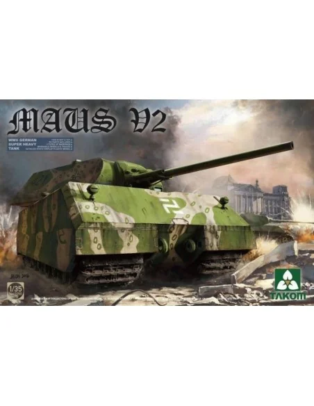WWII German Super Heavy Tank Maus V2, 1/35 - Takom TAK2050