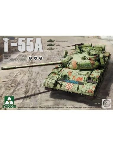 Russian Medium Tank T-55A (3 in 1), 1/35 - Takom TAK2056