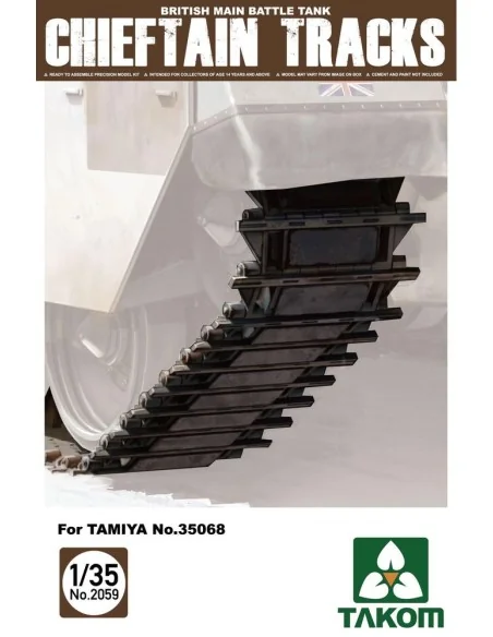 British Main Battle Tank Chieftain Track for Tamiya Nr.35068, 1/35 ...