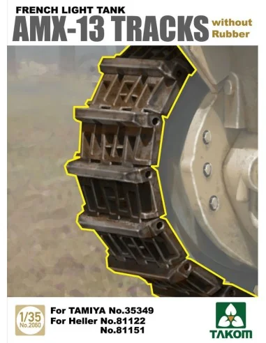 French Light Tank AMX-13 Tracks without Rubber, 1/35 - Takom TAK2060