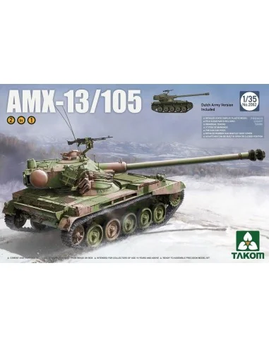 French Light Tank AMX-13/105 2 in 1, 1/35 - Takom TAK2062