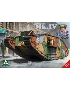 WWI Heavy BattleT. Mk.IV2in1(with new decal /cement-free workable t...