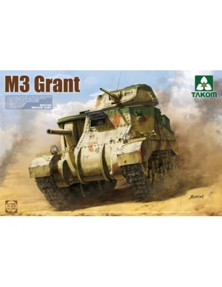 BRITISH MEDIUM TANK M3 GRANT, 1/35 - Takom TAK2086